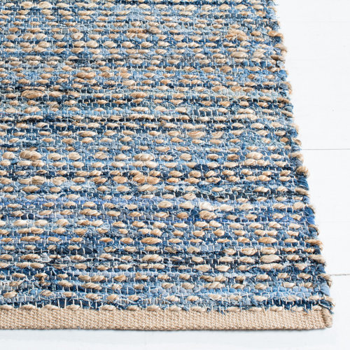 Highland Dunes Arria Handmade Flatweave Natural/Blue Rug & Reviews